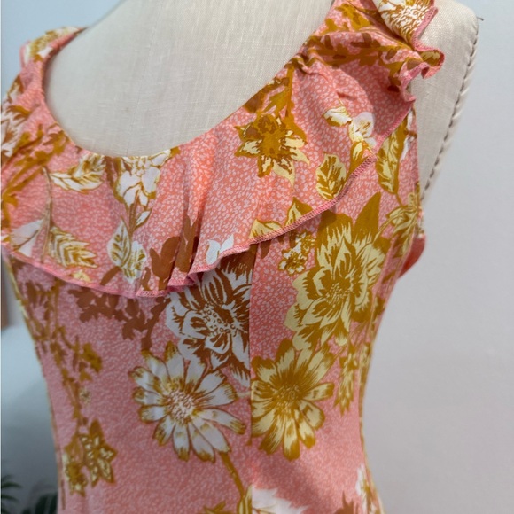 Free people new with tags Floral Pink and Yellow Maxi slip dress - Picture 5 of 9